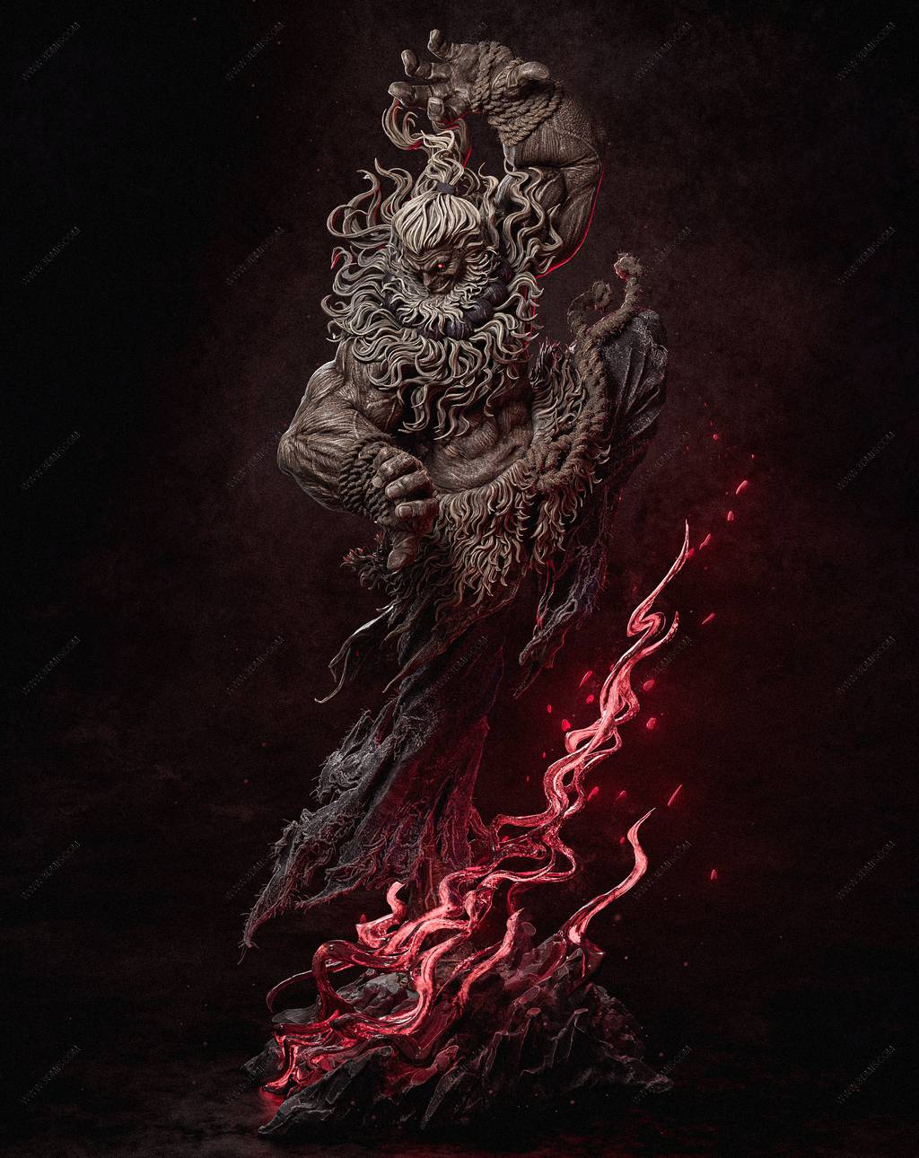 P站图纸印象馆 CA3D 街头霸王 豪鬼 CA3D 街头霸王 豪鬼