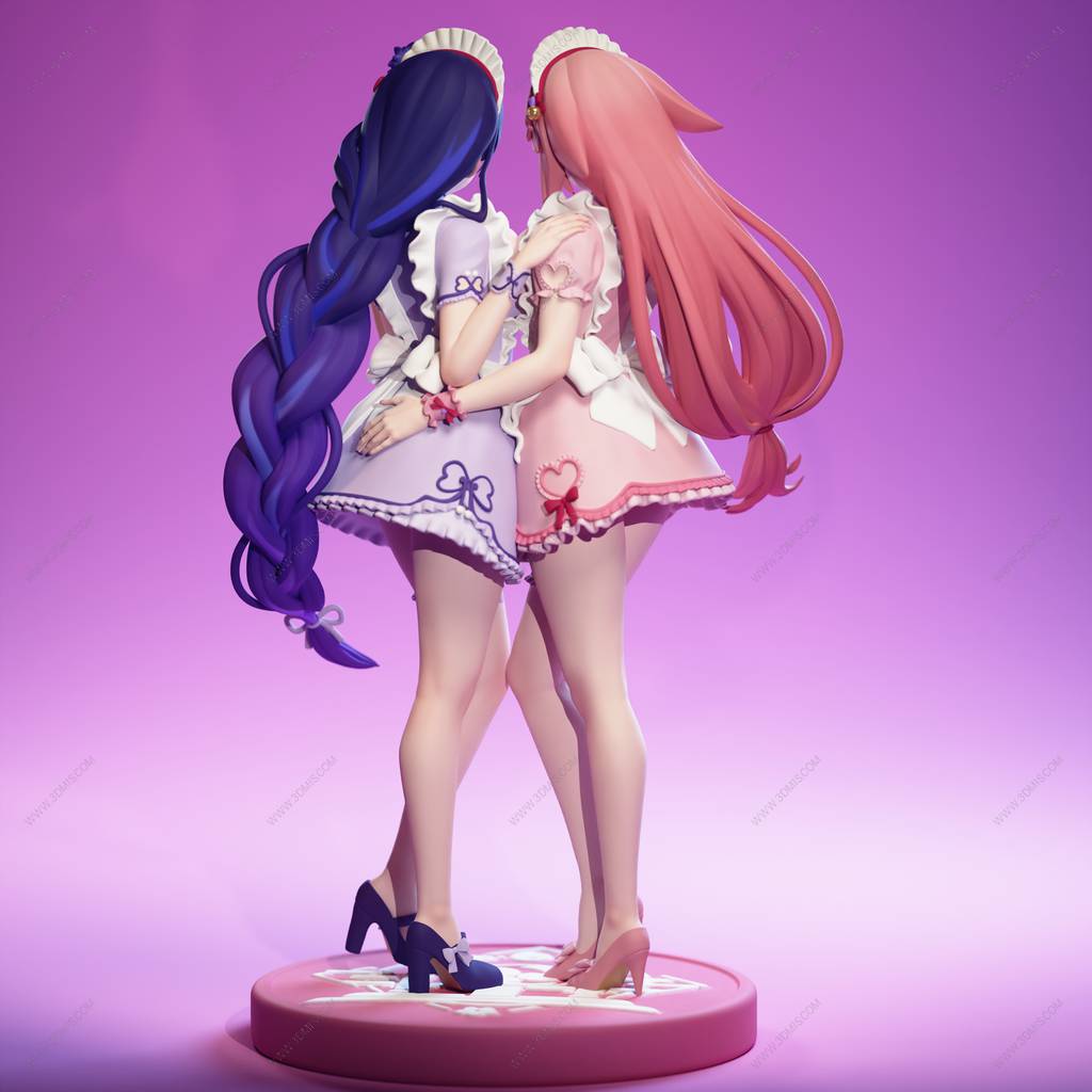 P站图纸印象馆 Eggma Studios 原神 雷电将军和八重神子 Eggma Studios 原神 雷电将军和八重神子