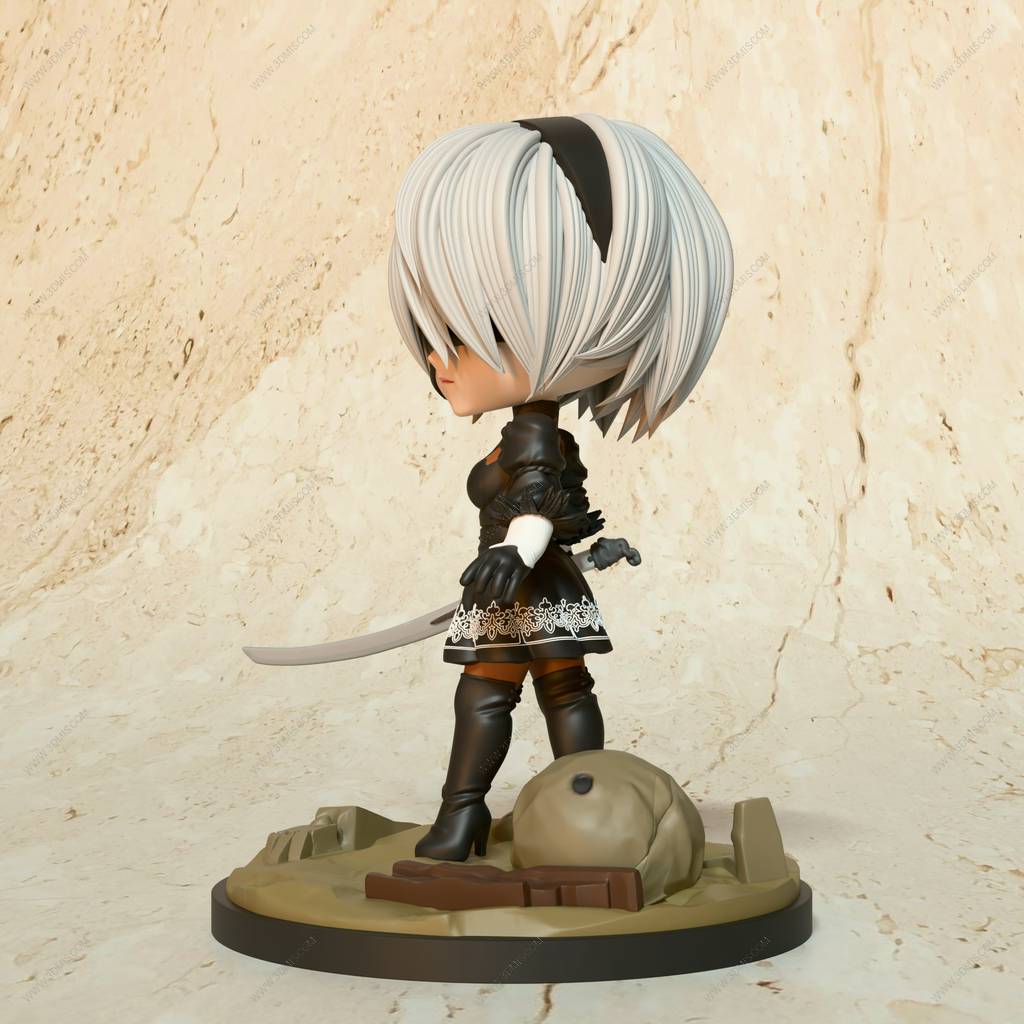 P站图纸印象馆 Chibi Land Figures 尼尔:机械纪元 尤尔哈2B Chibi Land Figures 尼尔:机械纪元 尤尔哈2B