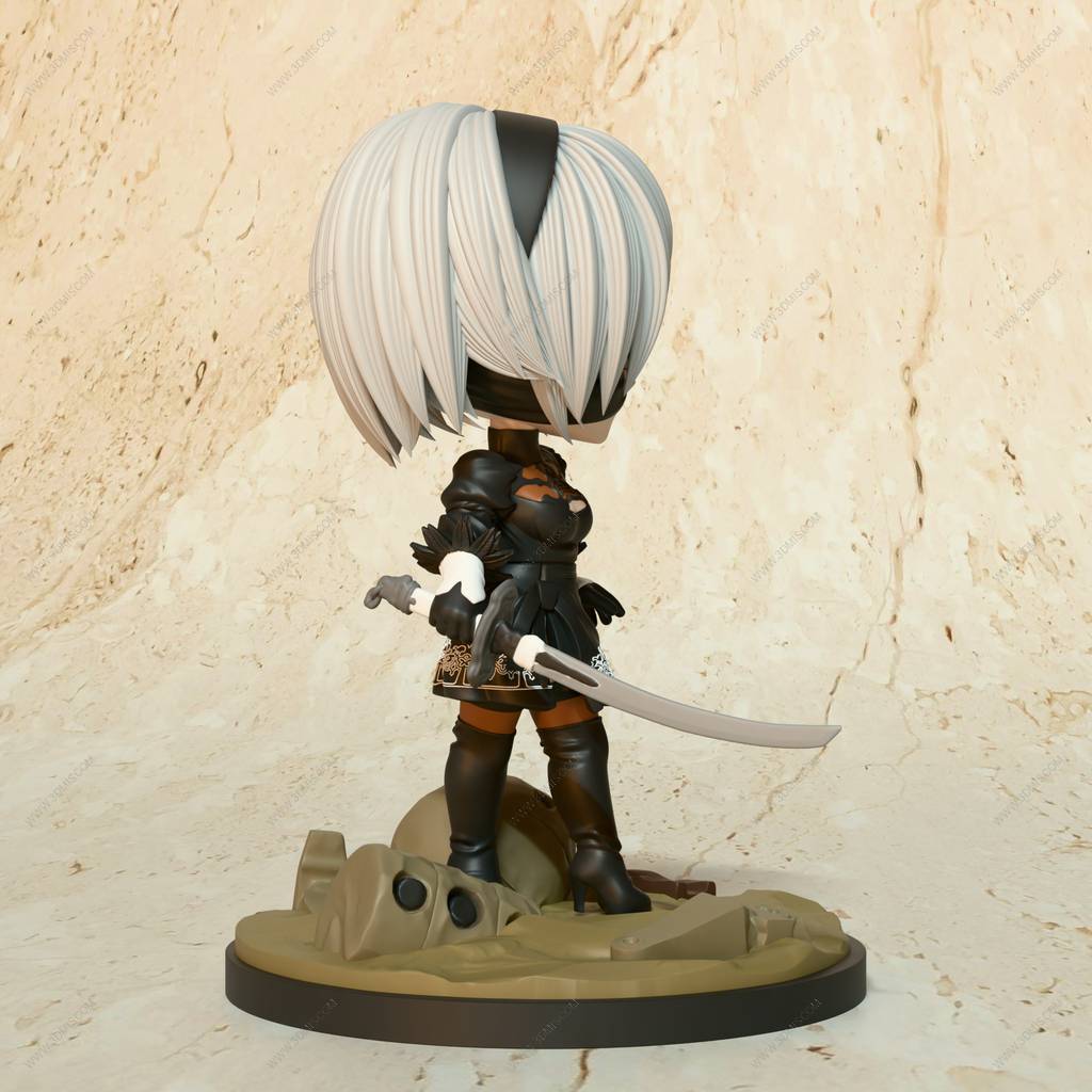 P站图纸印象馆 Chibi Land Figures 尼尔:机械纪元 尤尔哈2B Chibi Land Figures 尼尔:机械纪元 尤尔哈2B