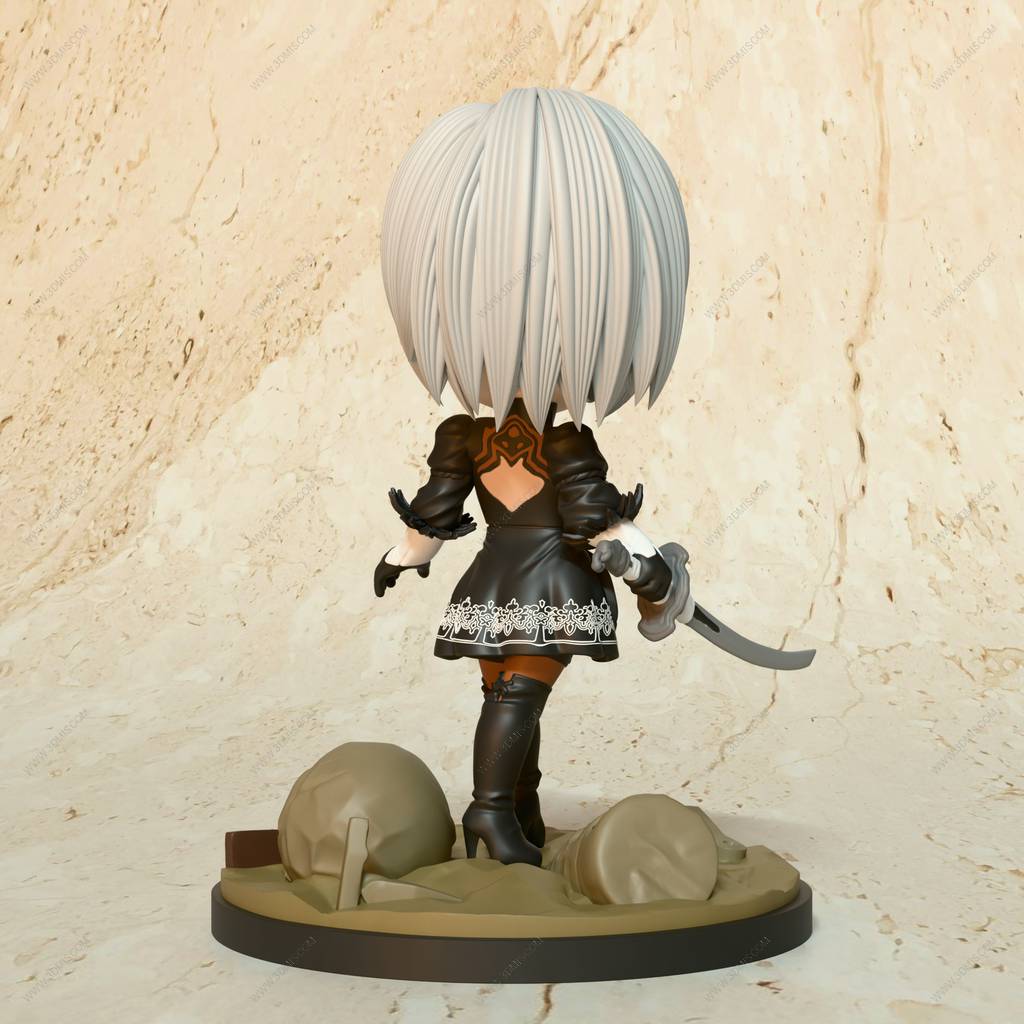 P站图纸印象馆 Chibi Land Figures 尼尔:机械纪元 尤尔哈2B Chibi Land Figures 尼尔:机械纪元 尤尔哈2B