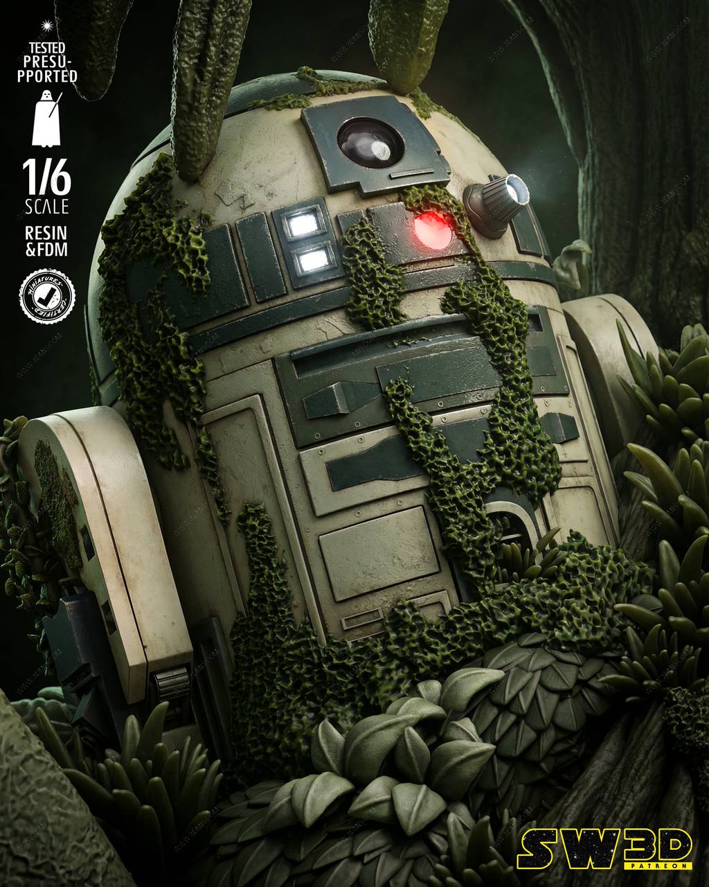 P站图纸印象馆 SW3D 星球大战 尤达大师 SW3D 星球大战 尤达大师