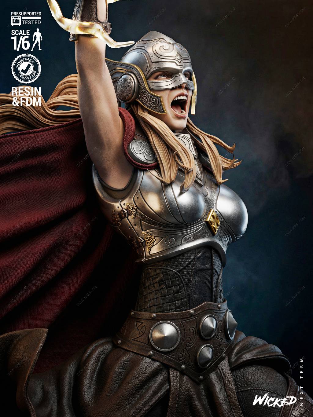 P站图纸印象馆 3DWicked 漫威 女雷神 3DWicked 漫威 女雷神