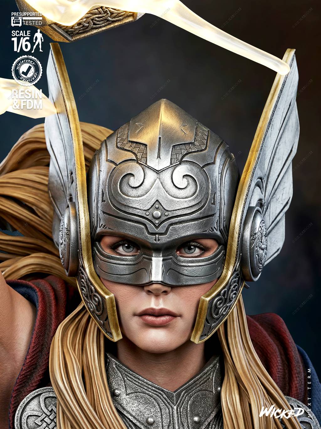 P站图纸印象馆 3DWicked 漫威 女雷神 3DWicked 漫威 女雷神