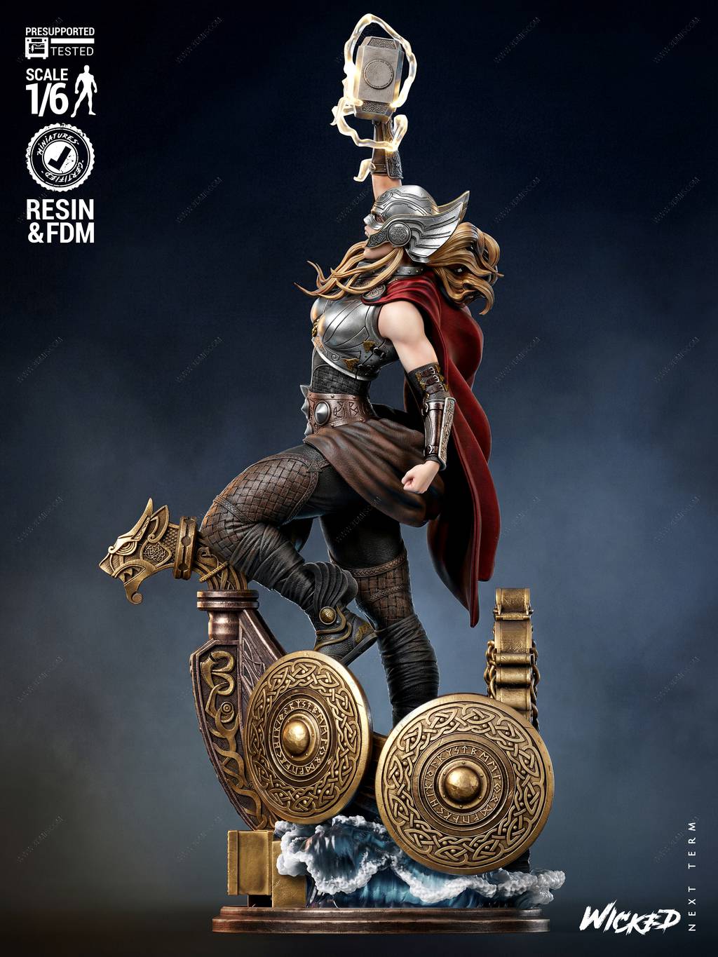 P站图纸印象馆 3DWicked 漫威 女雷神 3DWicked 漫威 女雷神