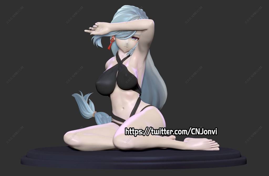 P站图纸印象馆 原神 申鹤 原神 申鹤