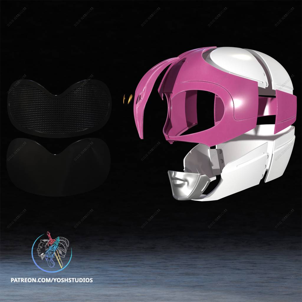 P站图纸印象馆 Yosh 恐龙战队 粉红战士的面具 Yosh 恐龙战队 粉红战士的面具