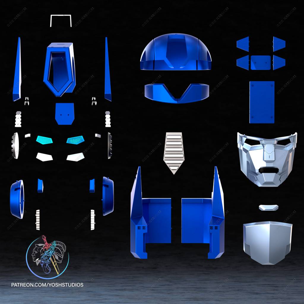 P站图纸印象馆 Yosh 变形金刚 擎天柱的面具 Yosh 变形金刚 擎天柱的面具