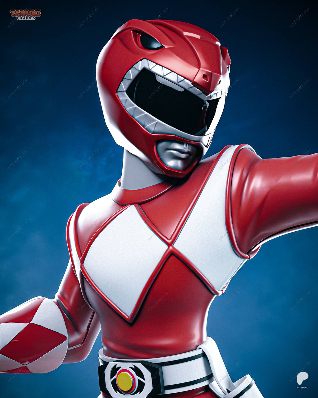 P站图纸印象馆 Tanuki Figures 超凡战队 红衣战士 Tanuki Figures 超凡战队 红衣战士