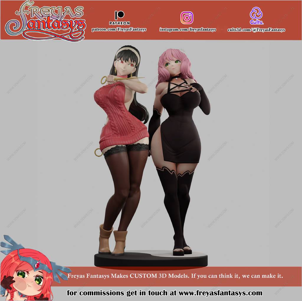 P站图纸印象馆 间谍×过家家 阿尼亚·福杰和约尔·福杰 间谍×过家家 阿尼亚·福杰和约尔·福杰