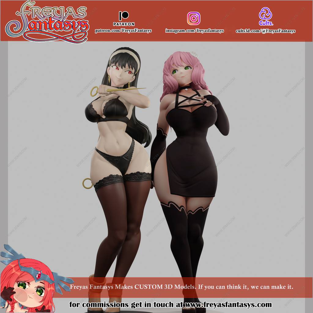 P站图纸印象馆 间谍×过家家 阿尼亚·福杰和约尔·福杰 间谍×过家家 阿尼亚·福杰和约尔·福杰