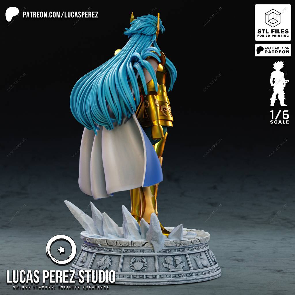 P站图纸印象馆 Lucas Perez 圣斗士星矢 水瓶座卡妙 Lucas Perez 圣斗士星矢 水瓶座卡妙