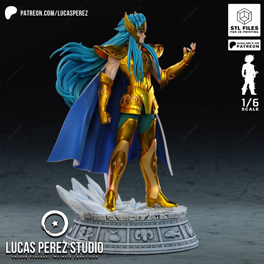 P站图纸印象馆 Lucas Perez 圣斗士星矢 水瓶座卡妙 Lucas Perez 圣斗士星矢 水瓶座卡妙