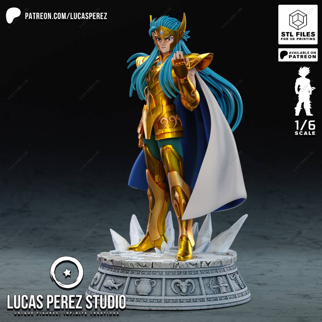 P站图纸印象馆 Lucas Perez 圣斗士星矢 水瓶座卡妙 Lucas Perez 圣斗士星矢 水瓶座卡妙