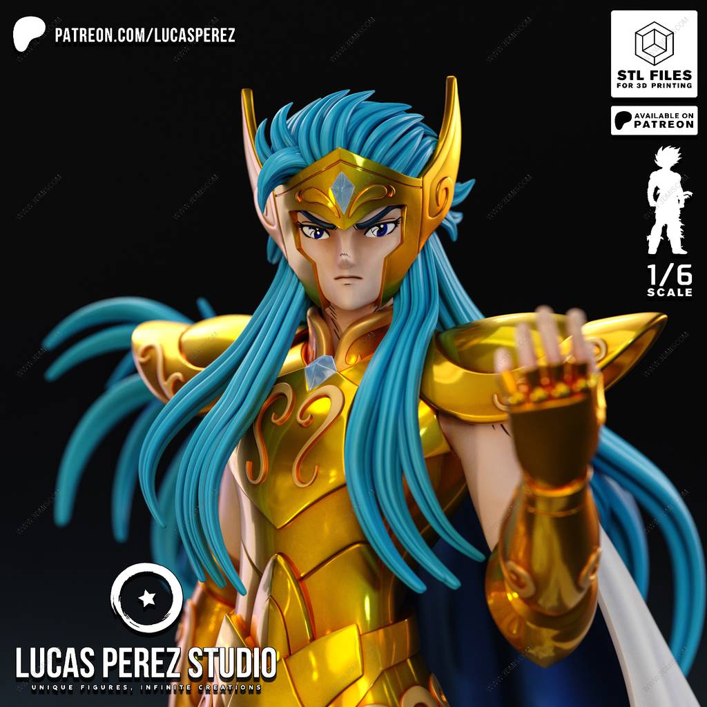 P站图纸印象馆 Lucas Perez 圣斗士星矢 水瓶座卡妙 Lucas Perez 圣斗士星矢 水瓶座卡妙