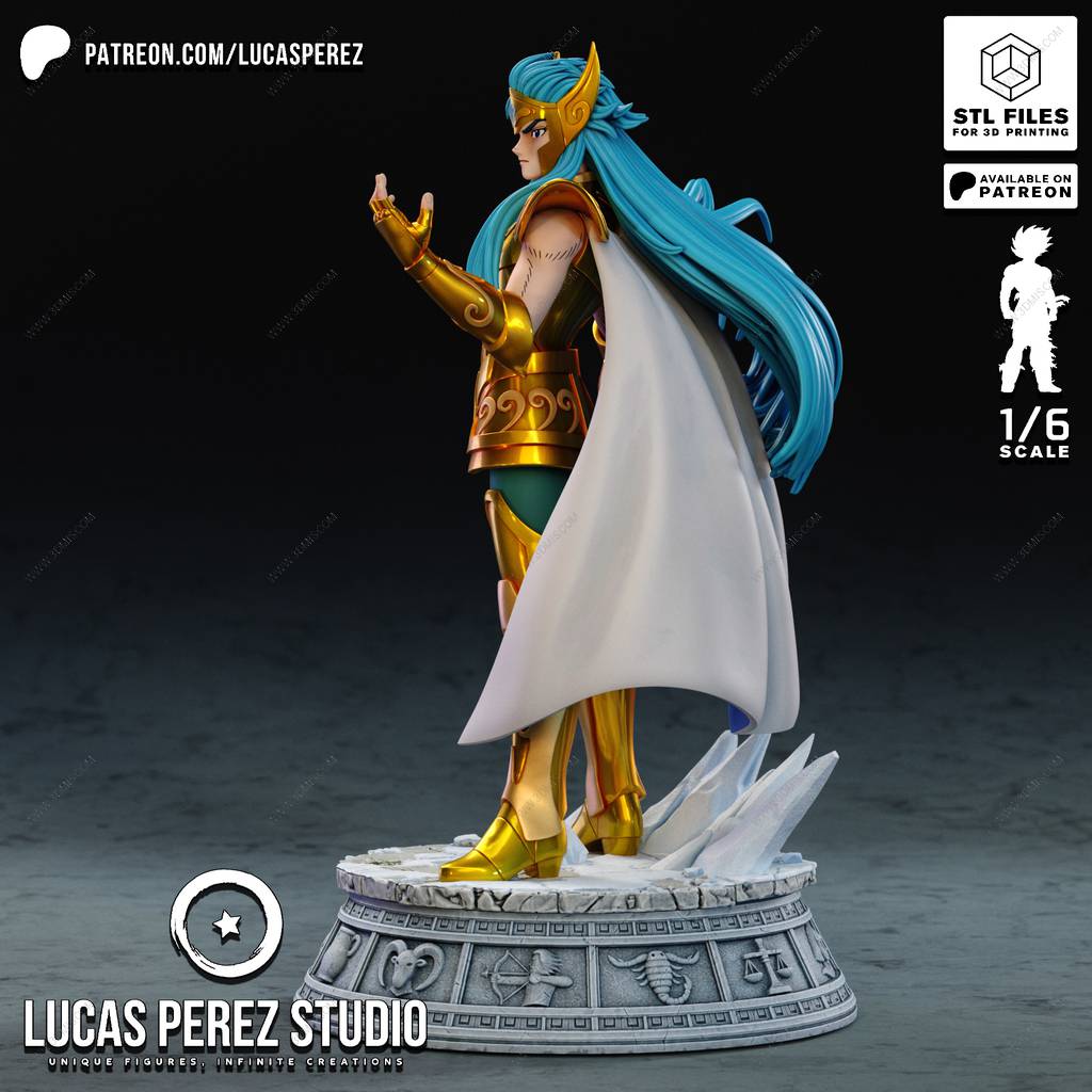 P站图纸印象馆 Lucas Perez 圣斗士星矢 水瓶座卡妙 Lucas Perez 圣斗士星矢 水瓶座卡妙