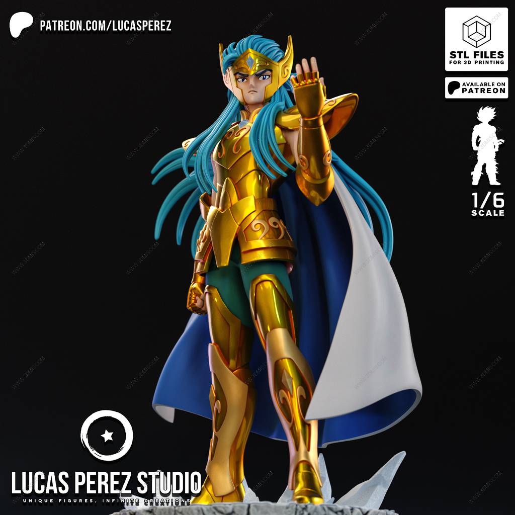 P站图纸印象馆 Lucas Perez 圣斗士星矢 水瓶座卡妙 Lucas Perez 圣斗士星矢 水瓶座卡妙