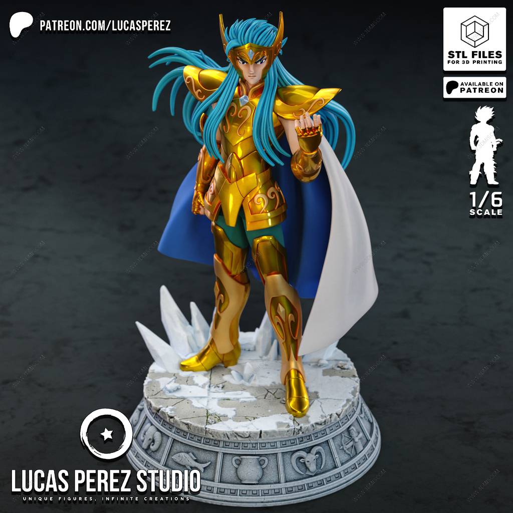 P站图纸印象馆 Lucas Perez 圣斗士星矢 水瓶座卡妙 Lucas Perez 圣斗士星矢 水瓶座卡妙