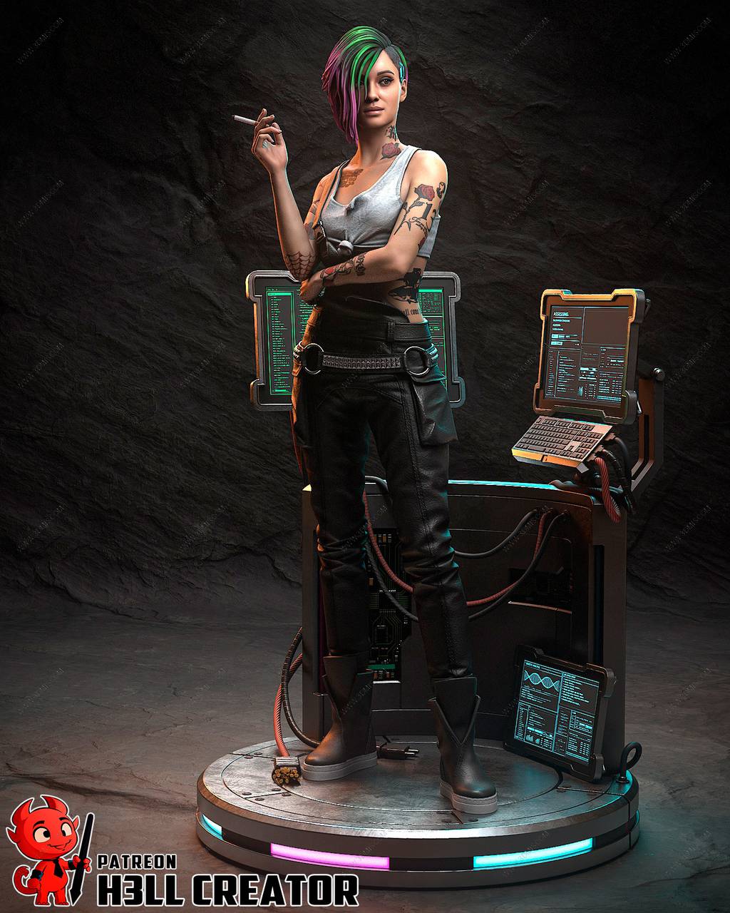 P站图纸印象馆 H3LL 赛博朋克2077 朱迪·阿尔瓦雷兹 H3LL 赛博朋克2077 朱迪·阿尔瓦雷兹