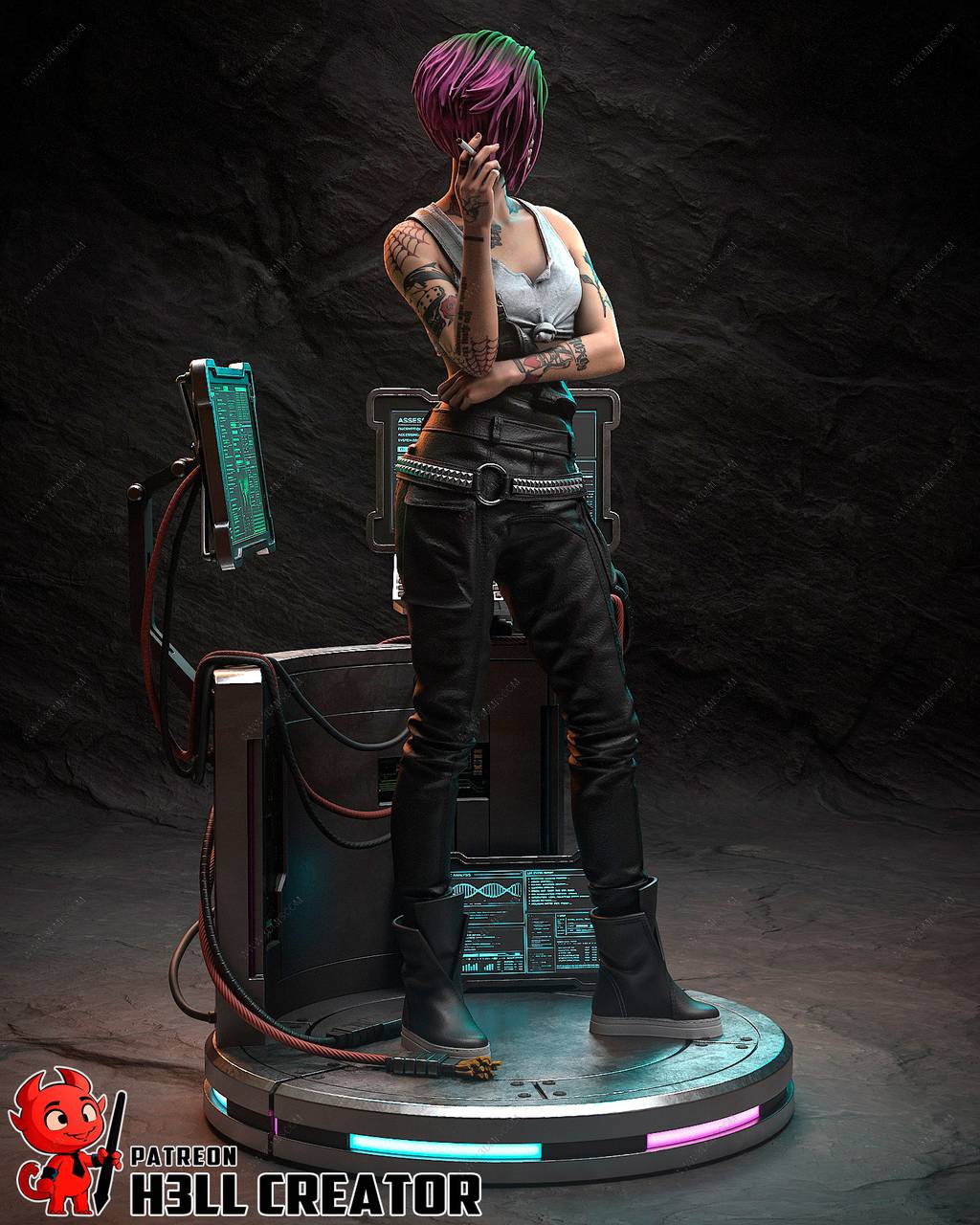 P站图纸印象馆 H3LL 赛博朋克2077 朱迪·阿尔瓦雷兹 H3LL 赛博朋克2077 朱迪·阿尔瓦雷兹