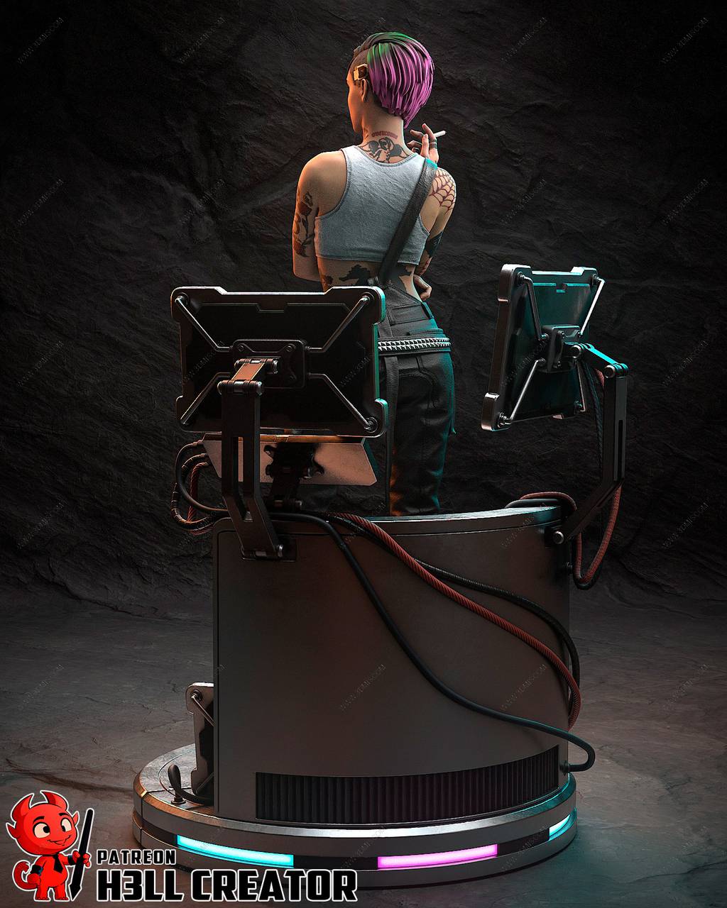 P站图纸印象馆 H3LL 赛博朋克2077 朱迪·阿尔瓦雷兹 H3LL 赛博朋克2077 朱迪·阿尔瓦雷兹