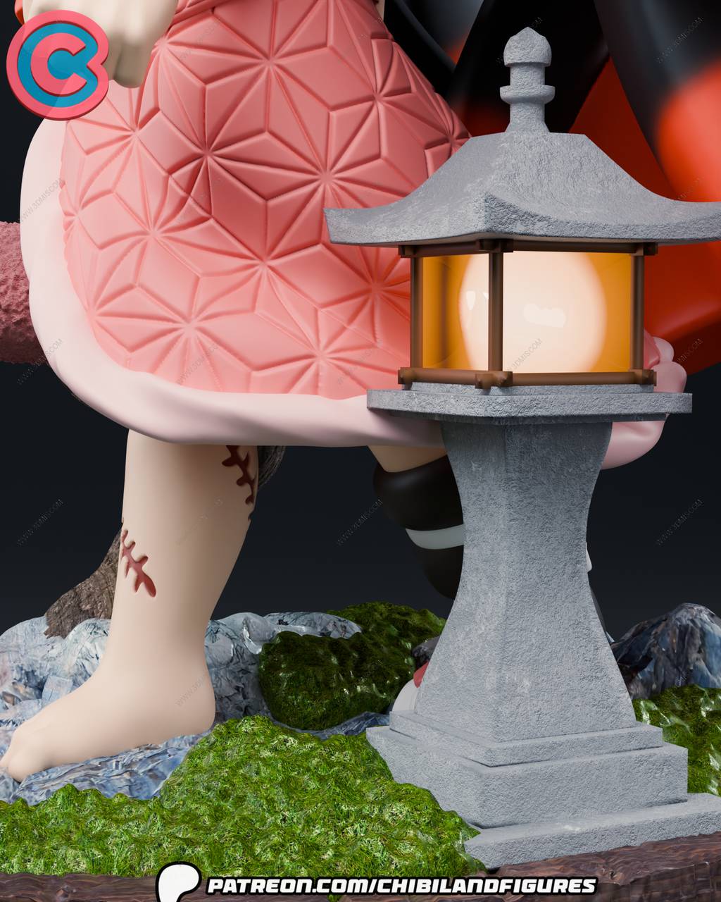 P站图纸印象馆 Chibi Land Figures 鬼灭之刃 灶门祢豆子 Chibi Land Figures 鬼灭之刃 灶门祢豆子