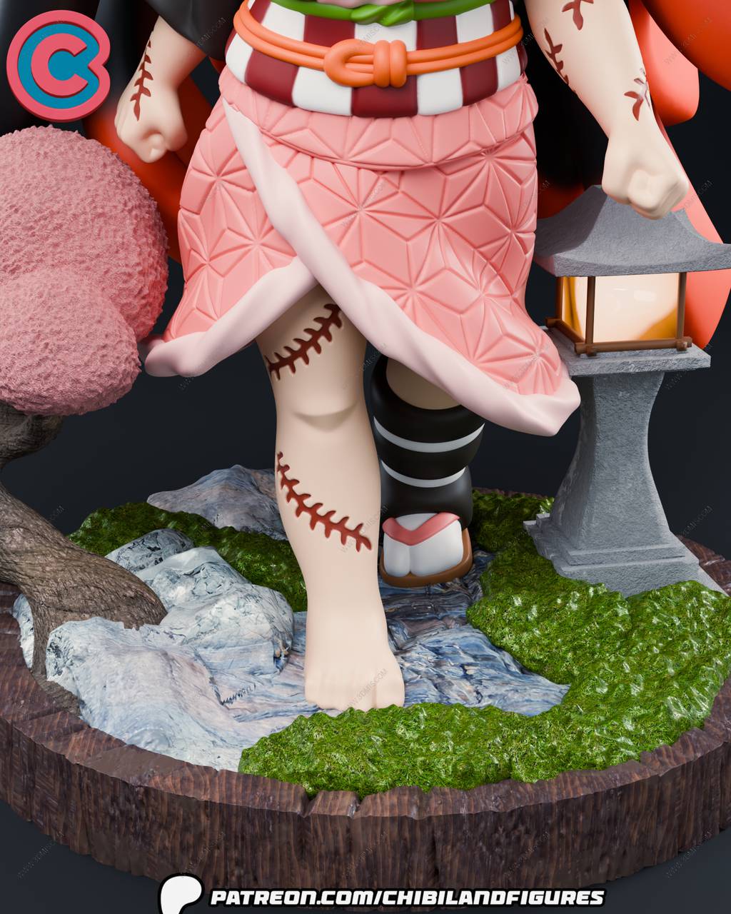 P站图纸印象馆 Chibi Land Figures 鬼灭之刃 灶门祢豆子 Chibi Land Figures 鬼灭之刃 灶门祢豆子