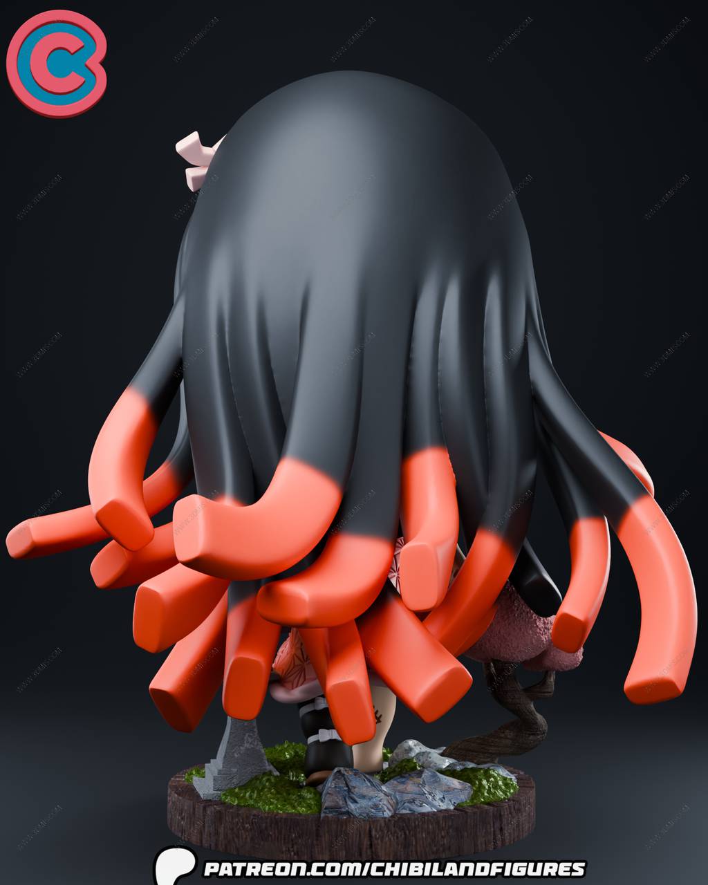 P站图纸印象馆 Chibi Land Figures 鬼灭之刃 灶门祢豆子 Chibi Land Figures 鬼灭之刃 灶门祢豆子