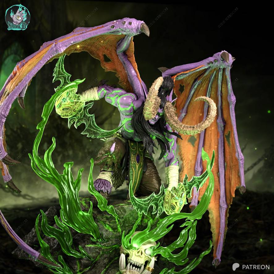 P站图纸印象馆 Kaidan 魔兽世界 伊利丹·怒风 Kaidan 魔兽世界 伊利丹·怒风