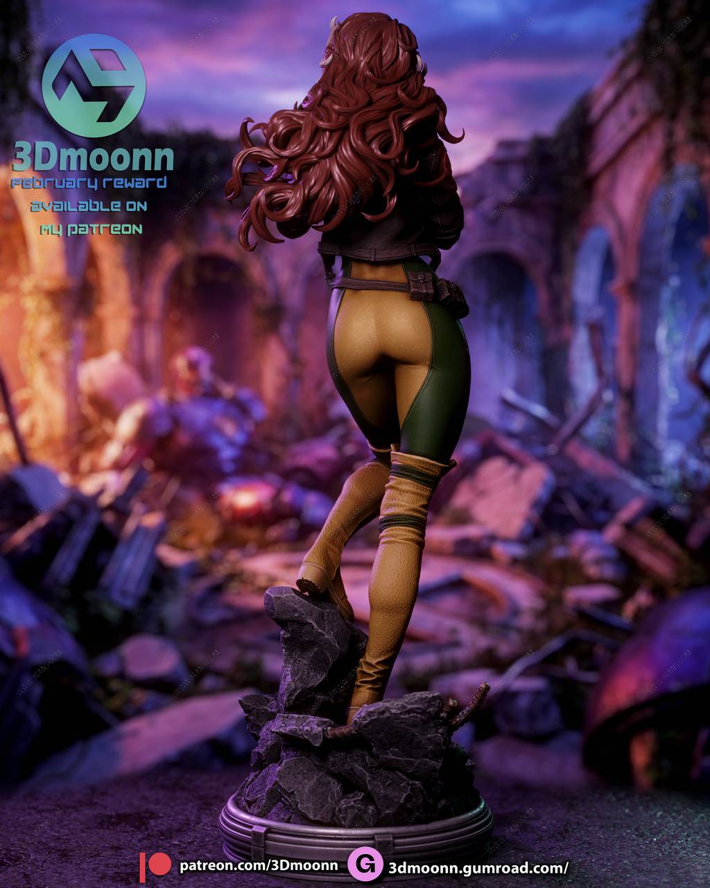 P站图纸印象馆 3Dmoonn 漫威 罗刹女 3Dmoonn 漫威 罗刹女