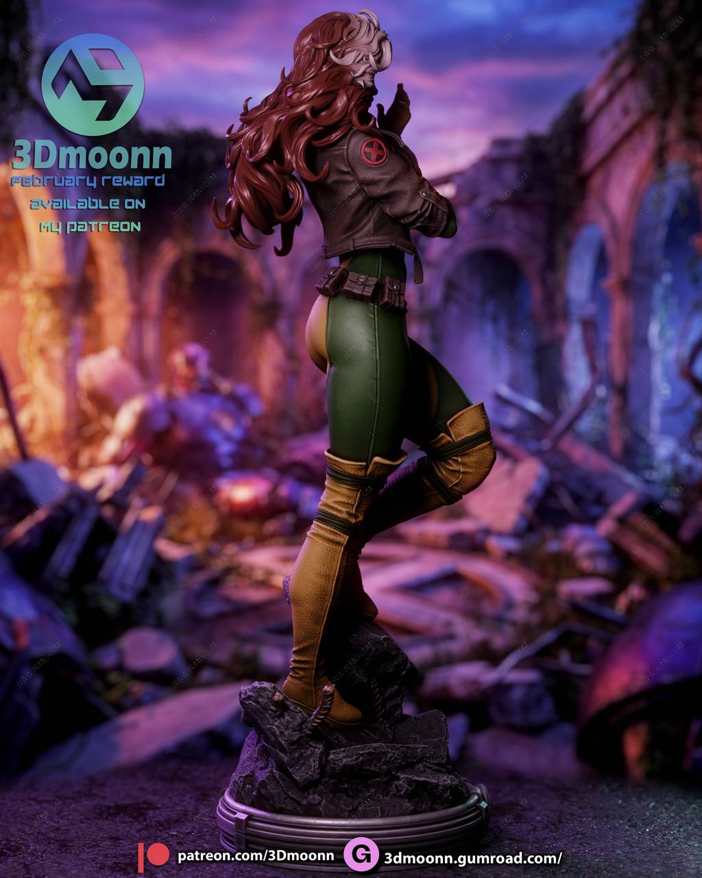 P站图纸印象馆 3Dmoonn 漫威 罗刹女 3Dmoonn 漫威 罗刹女