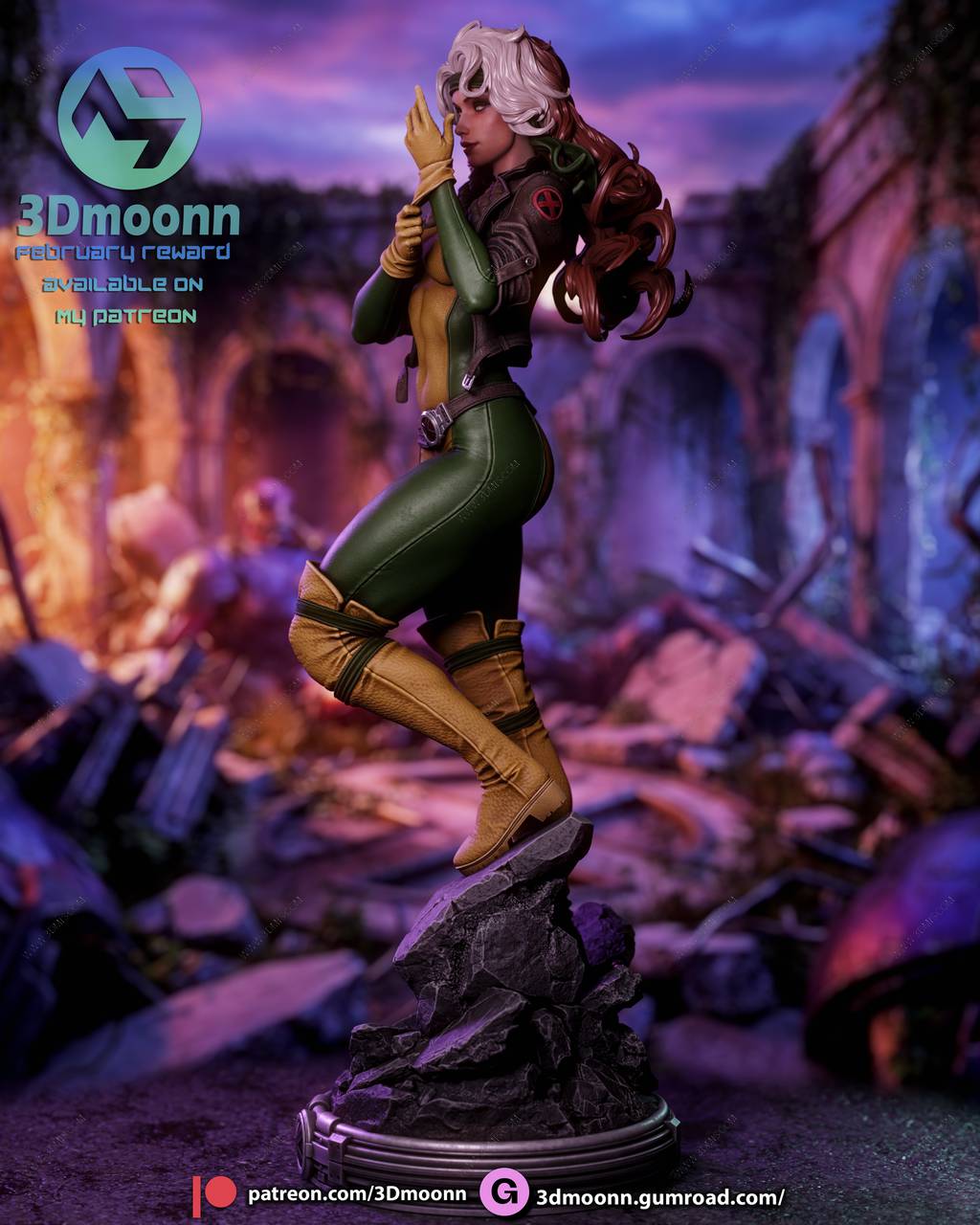 P站图纸印象馆 3Dmoonn 漫威 罗刹女 3Dmoonn 漫威 罗刹女