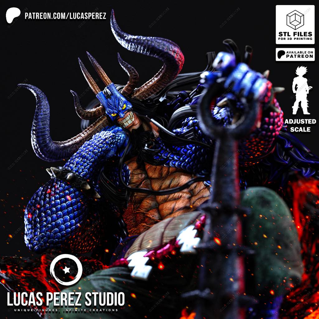 P站图纸印象馆 Lucas Perez 海贼王 凯多 Lucas Perez 海贼王 凯多