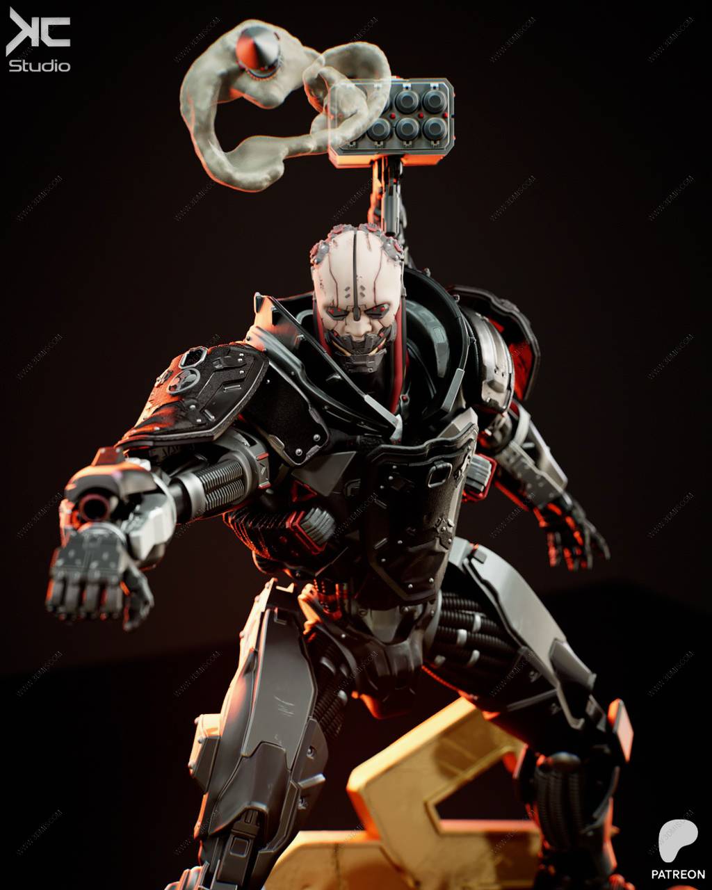 P站图纸印象馆 KcStudio 赛博朋克2077 亚当·重锤 KcStudio 赛博朋克2077 亚当·重锤