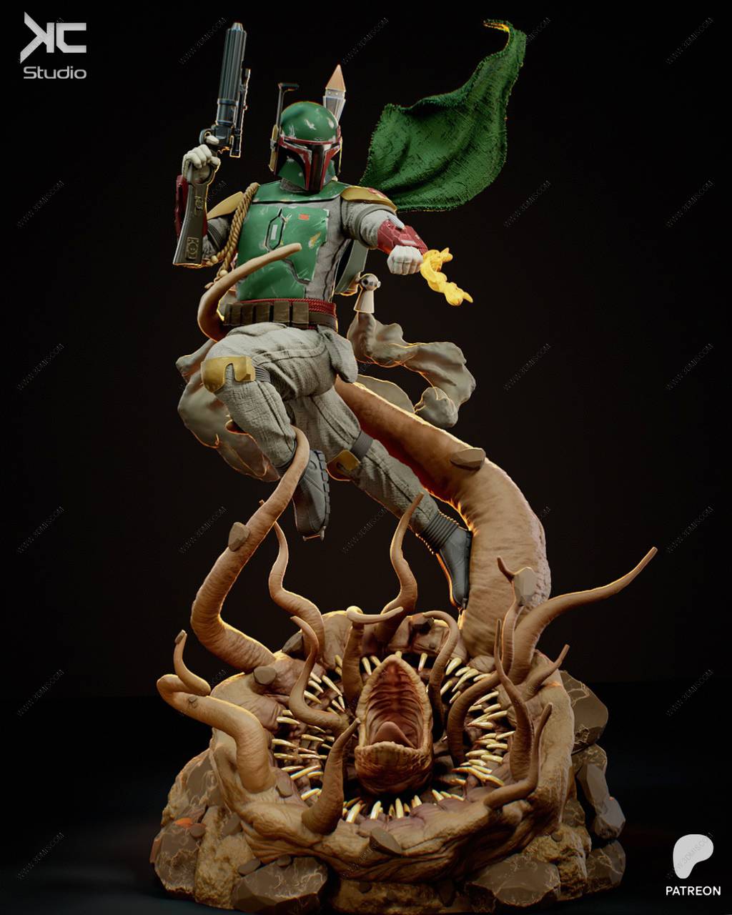 P站图纸印象馆 KcStudio 星球大战 波巴·费特 KcStudio 星球大战 波巴·费特