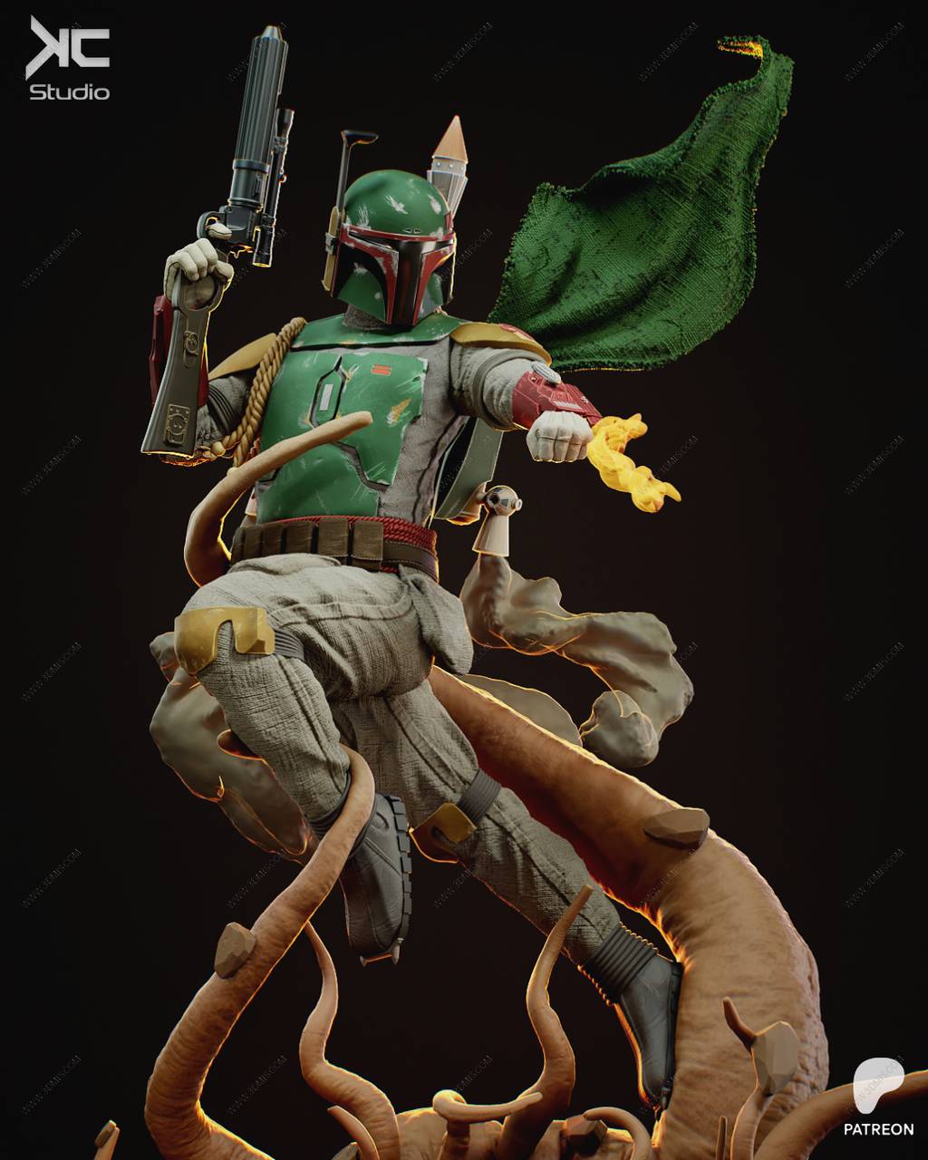 P站图纸印象馆 KcStudio 星球大战 波巴·费特 KcStudio 星球大战 波巴·费特