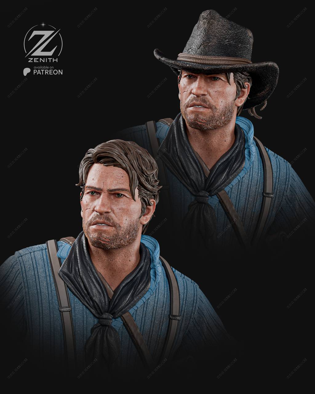 P站图纸印象馆 ZEZ STUDIOS 荒野大镖客 亚瑟·摩根 ZEZ STUDIOS 荒野大镖客 亚瑟·摩根