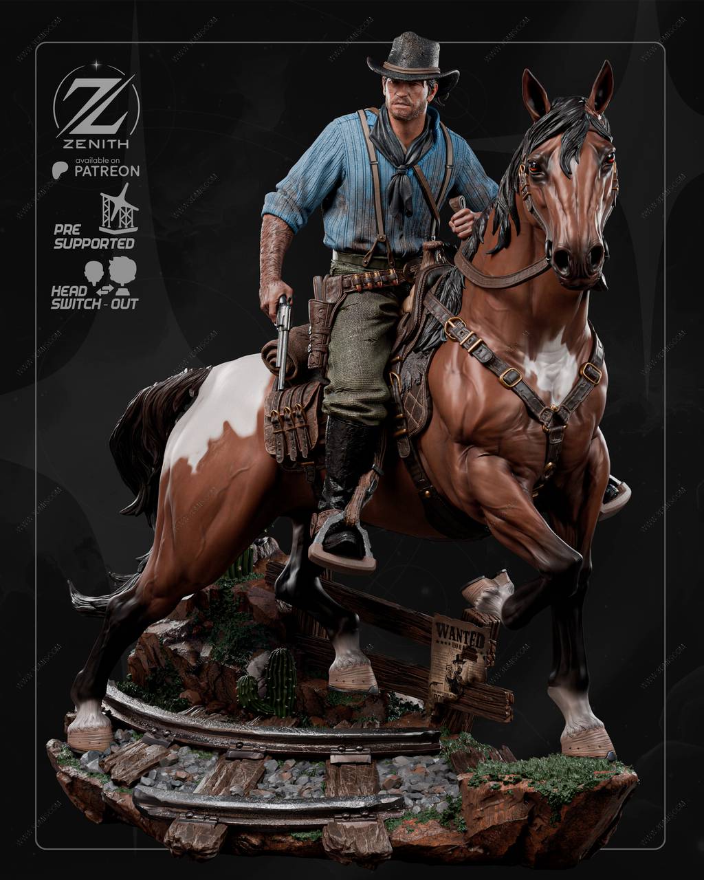 P站图纸印象馆 ZEZ STUDIOS 荒野大镖客 亚瑟·摩根 ZEZ STUDIOS 荒野大镖客 亚瑟·摩根