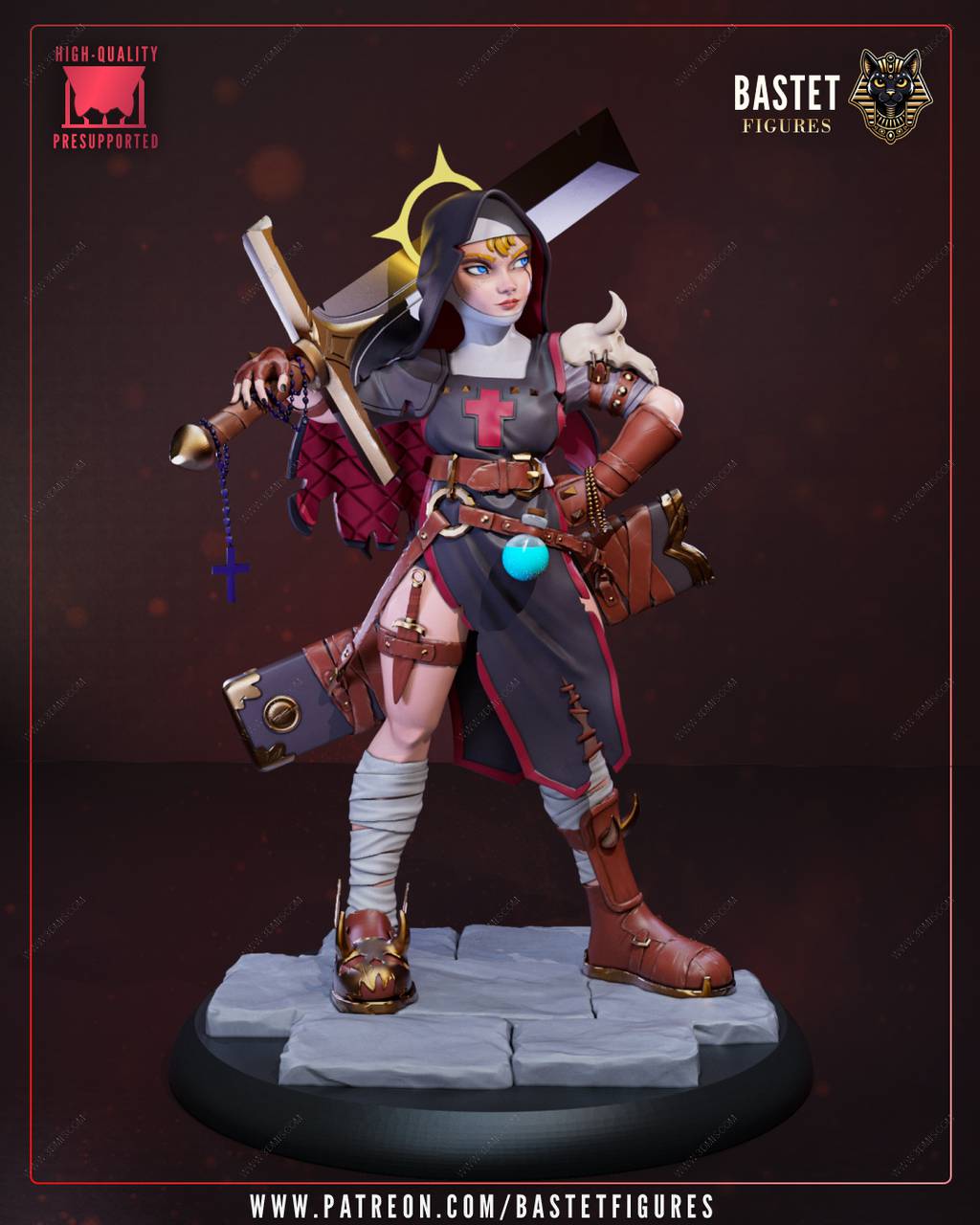P站图纸印象馆 Bastet Figures 战锤 修女刺客 Bastet Figures 战锤 修女刺客