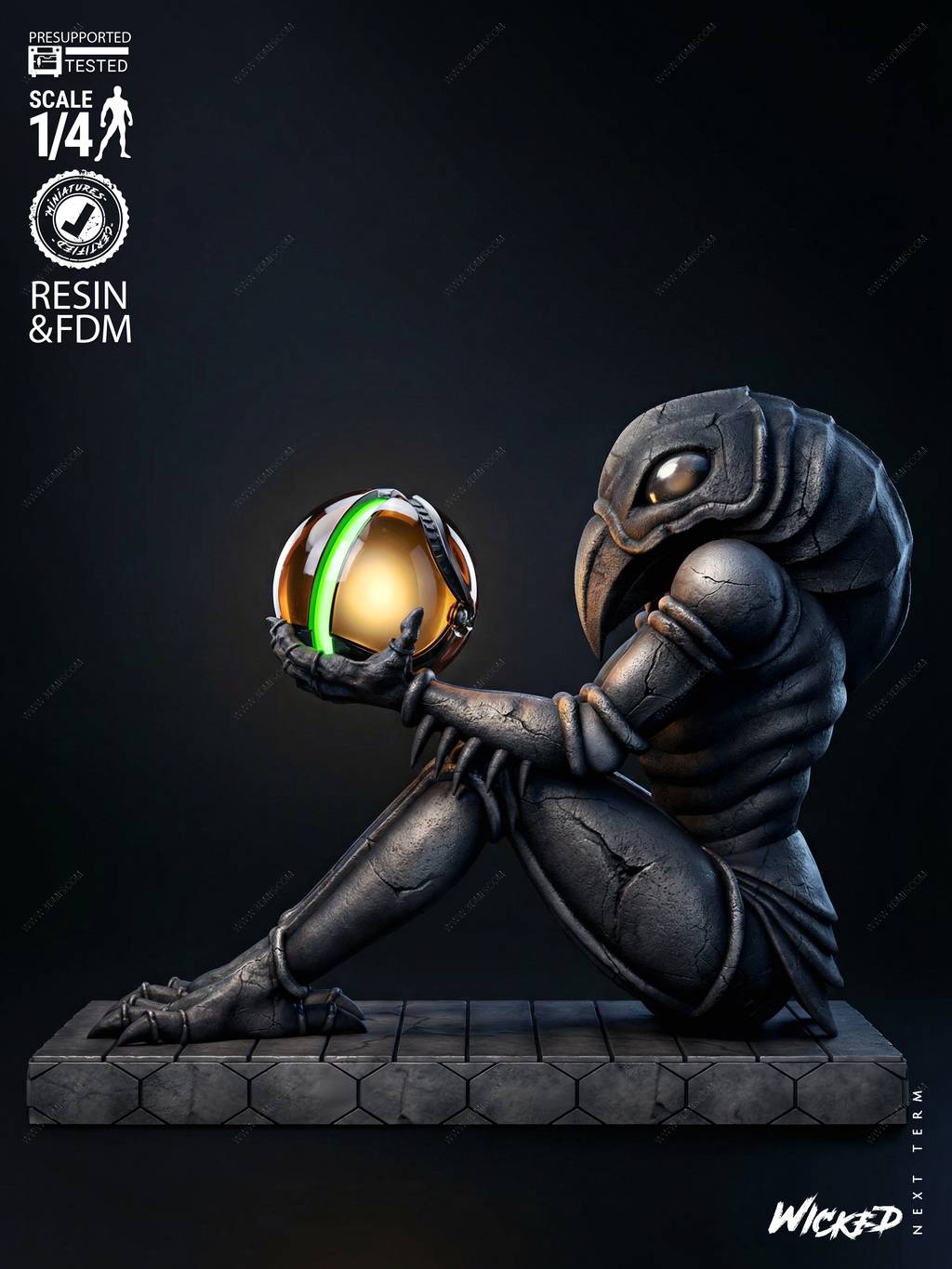 P站图纸印象馆 3DWicked 银河战士 鸟人族 3DWicked 银河战士 鸟人族