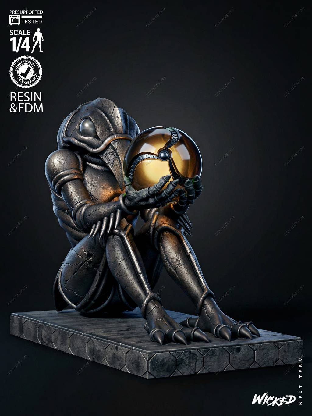 P站图纸印象馆 3DWicked 银河战士 鸟人族 3DWicked 银河战士 鸟人族