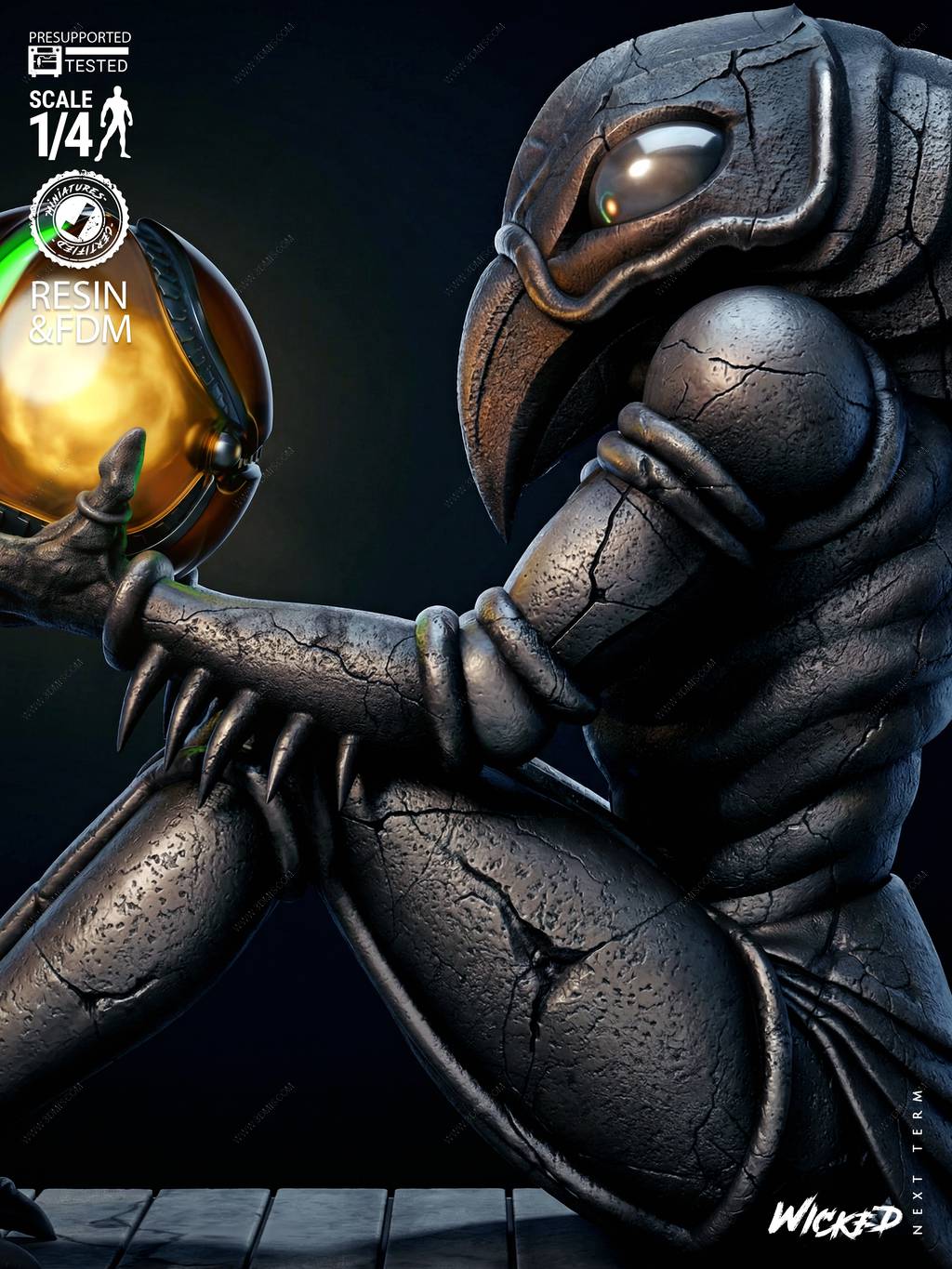 P站图纸印象馆 3DWicked 银河战士 鸟人族 3DWicked 银河战士 鸟人族