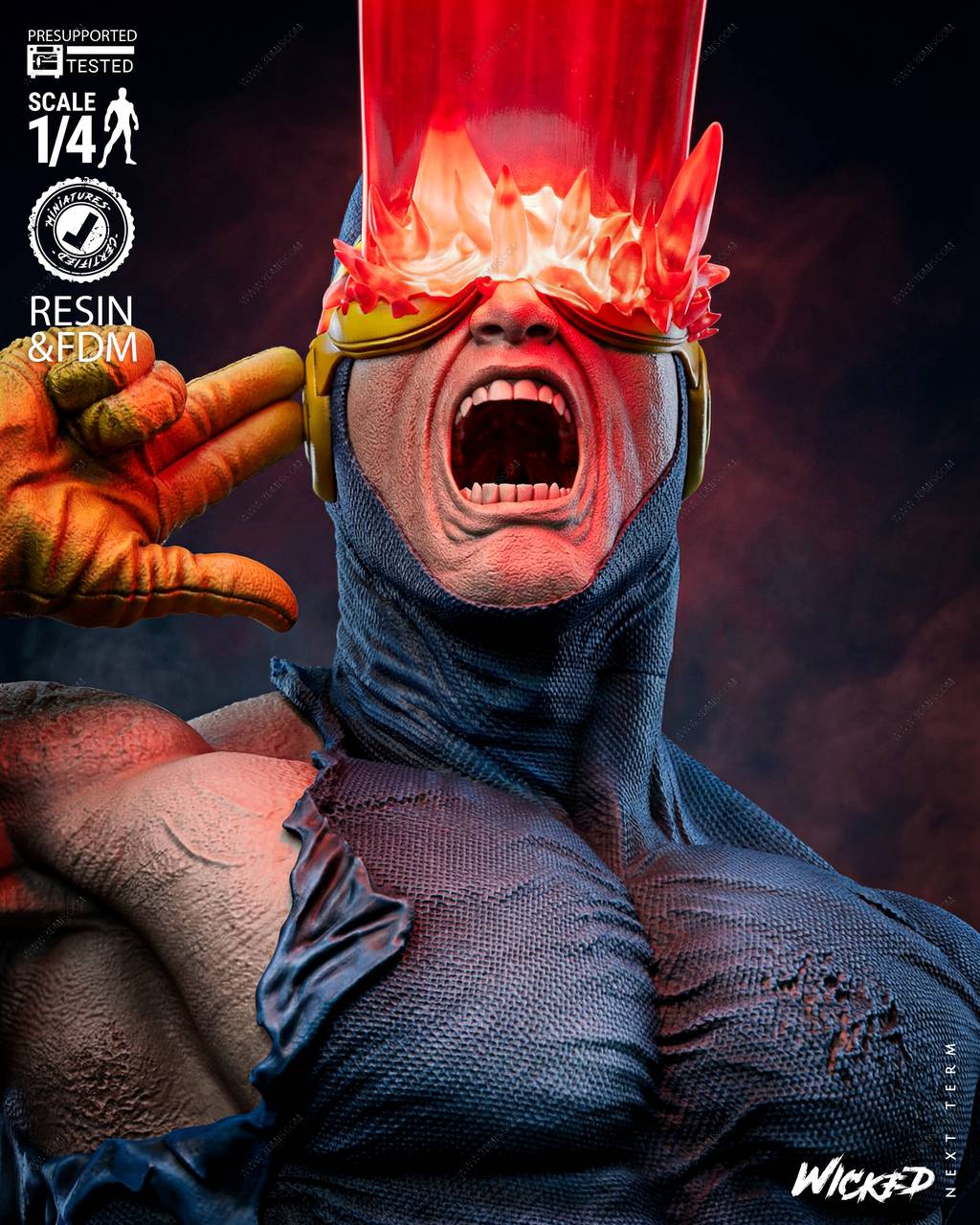 P站图纸印象馆 3DWicked 漫威 镭射眼 3DWicked 漫威 镭射眼