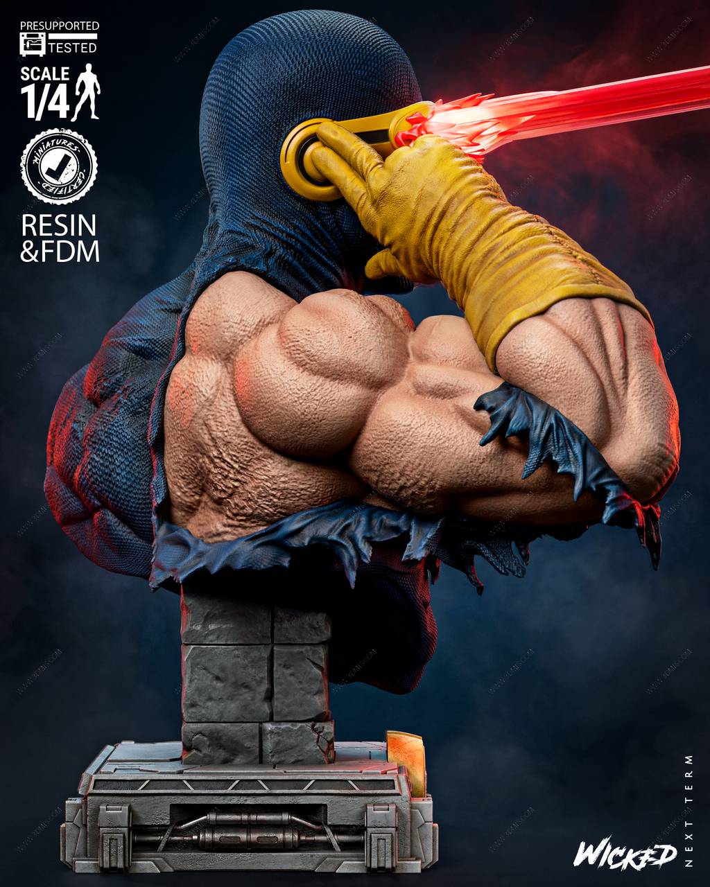 P站图纸印象馆 3DWicked 漫威 镭射眼 3DWicked 漫威 镭射眼