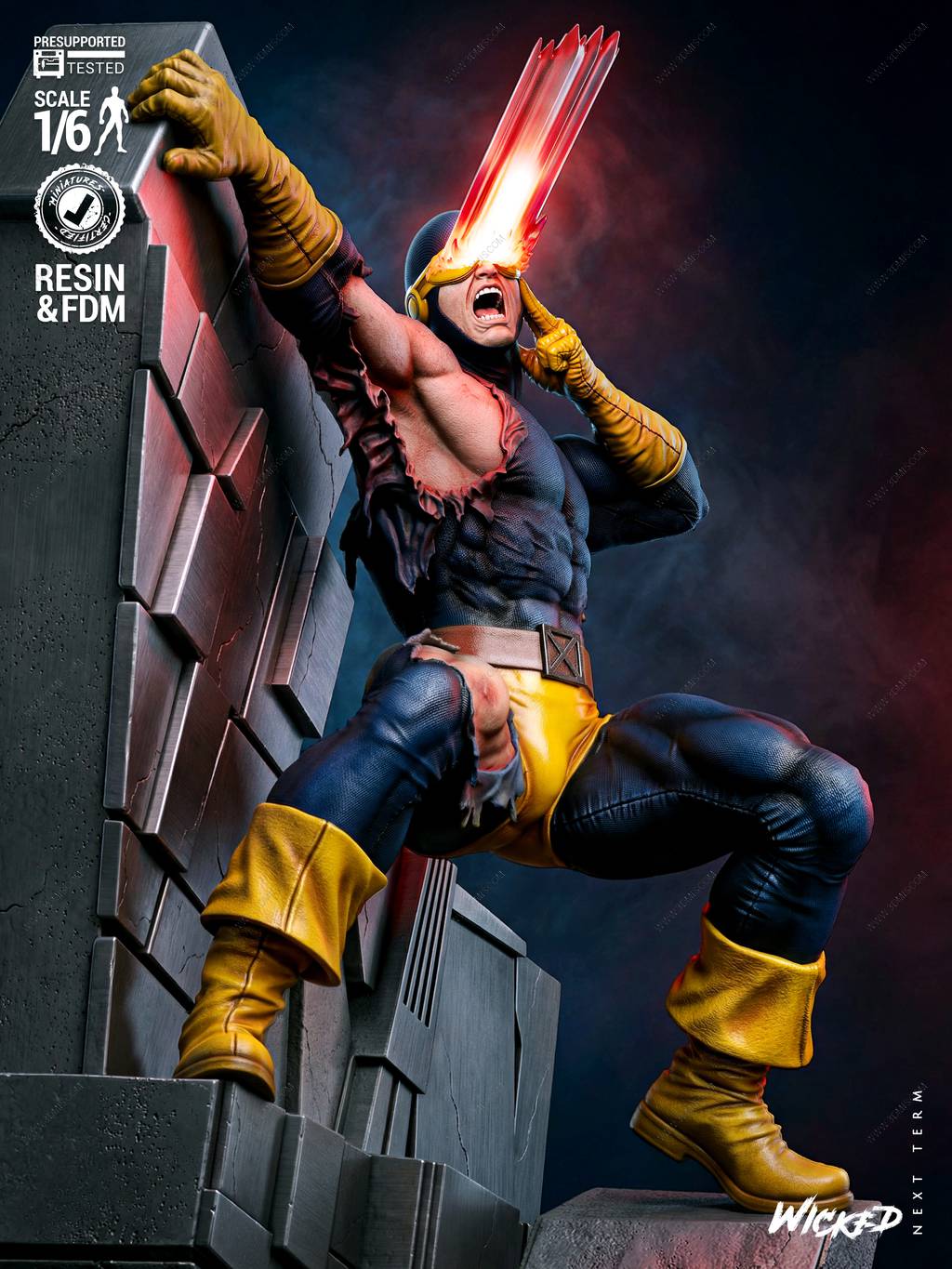 P站图纸印象馆 3DWicked 漫威 镭射眼 3DWicked 漫威 镭射眼