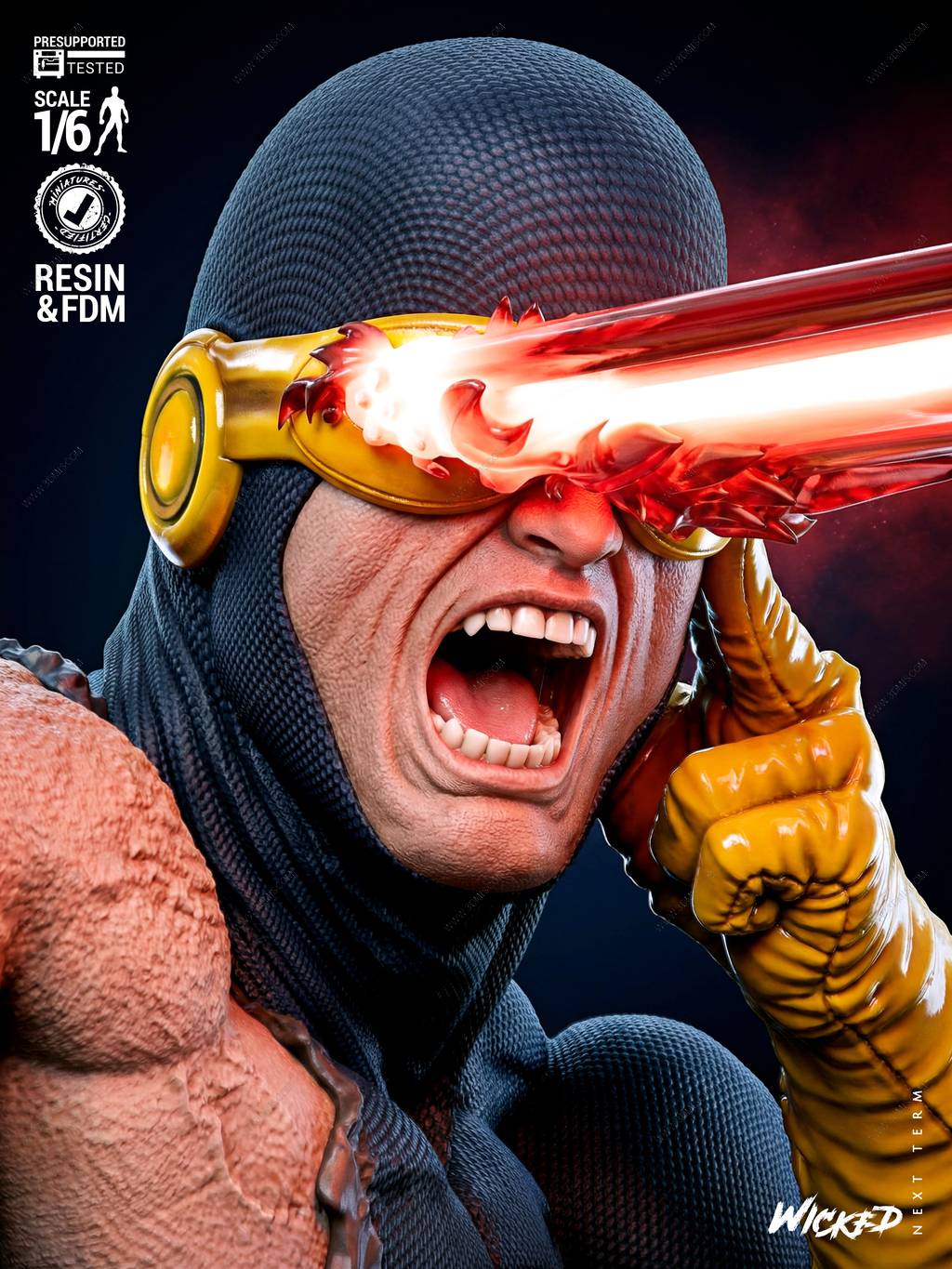 P站图纸印象馆 3DWicked 漫威 镭射眼 3DWicked 漫威 镭射眼