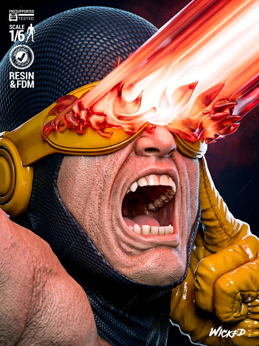 P站图纸印象馆 3DWicked 漫威 镭射眼 3DWicked 漫威 镭射眼