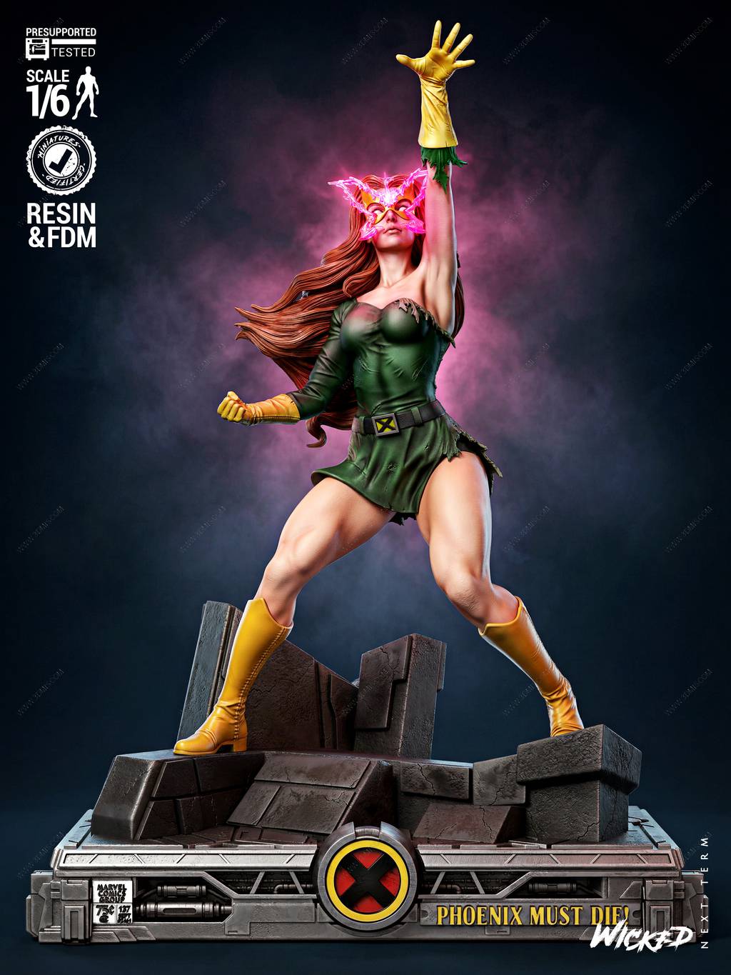 P站图纸印象馆 3DWicked 漫威 琴·格雷 3DWicked 漫威 琴·格雷