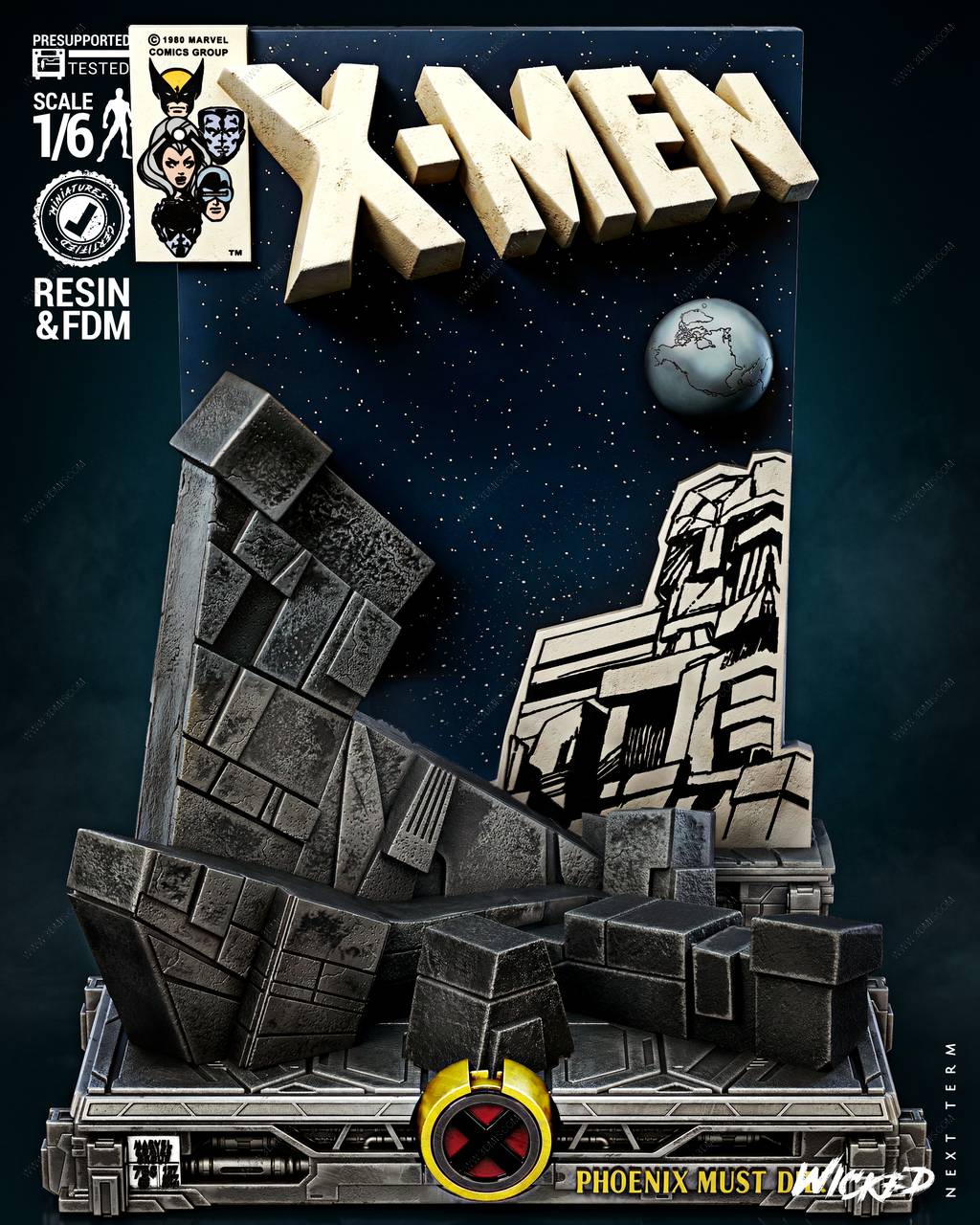 P站图纸印象馆 3DWicked 漫威 镭射眼和琴·格雷 3DWicked 漫威 镭射眼和琴·格雷