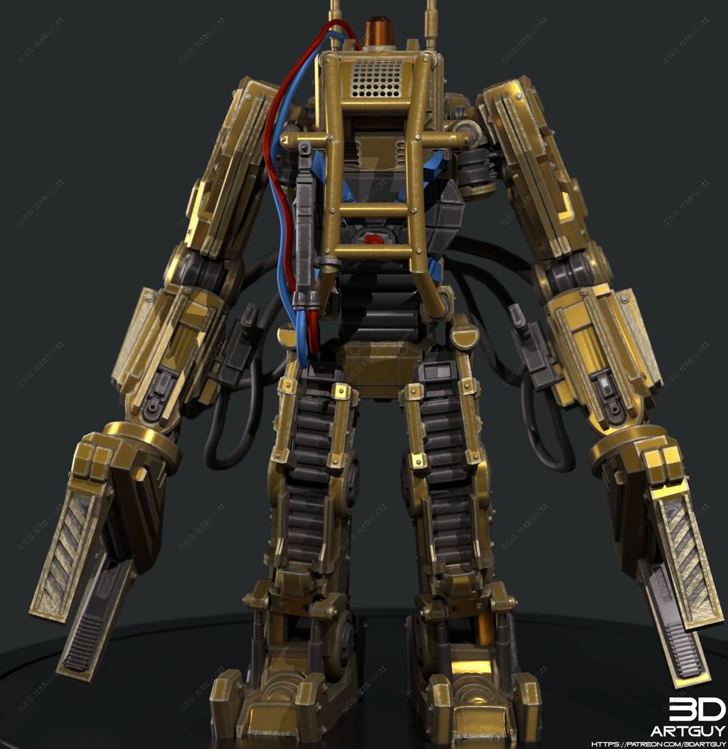 P站图纸印象馆 3DArtGuy 异形 工程机械人 3DArtGuy 异形 工程机械人